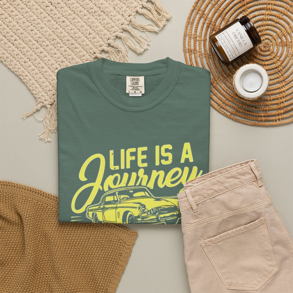Enjoy The Ride T-Shirt — 'Life Is A Journey' Vintage Car Tee