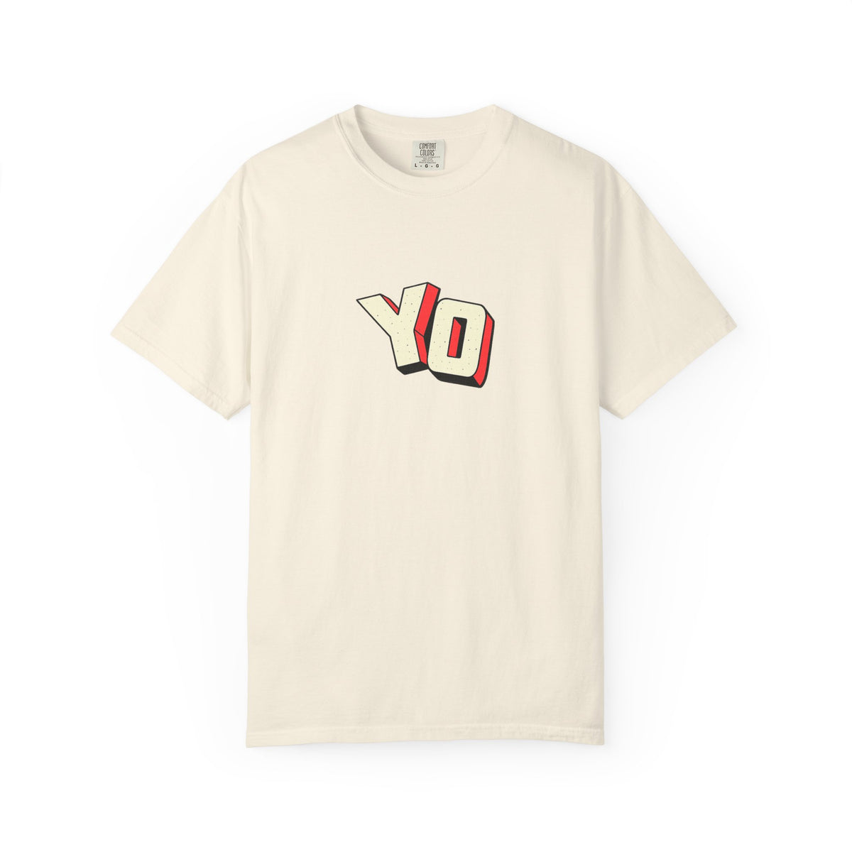 Yo Graphic T-Shirt — Retro 3D Lettering Tee