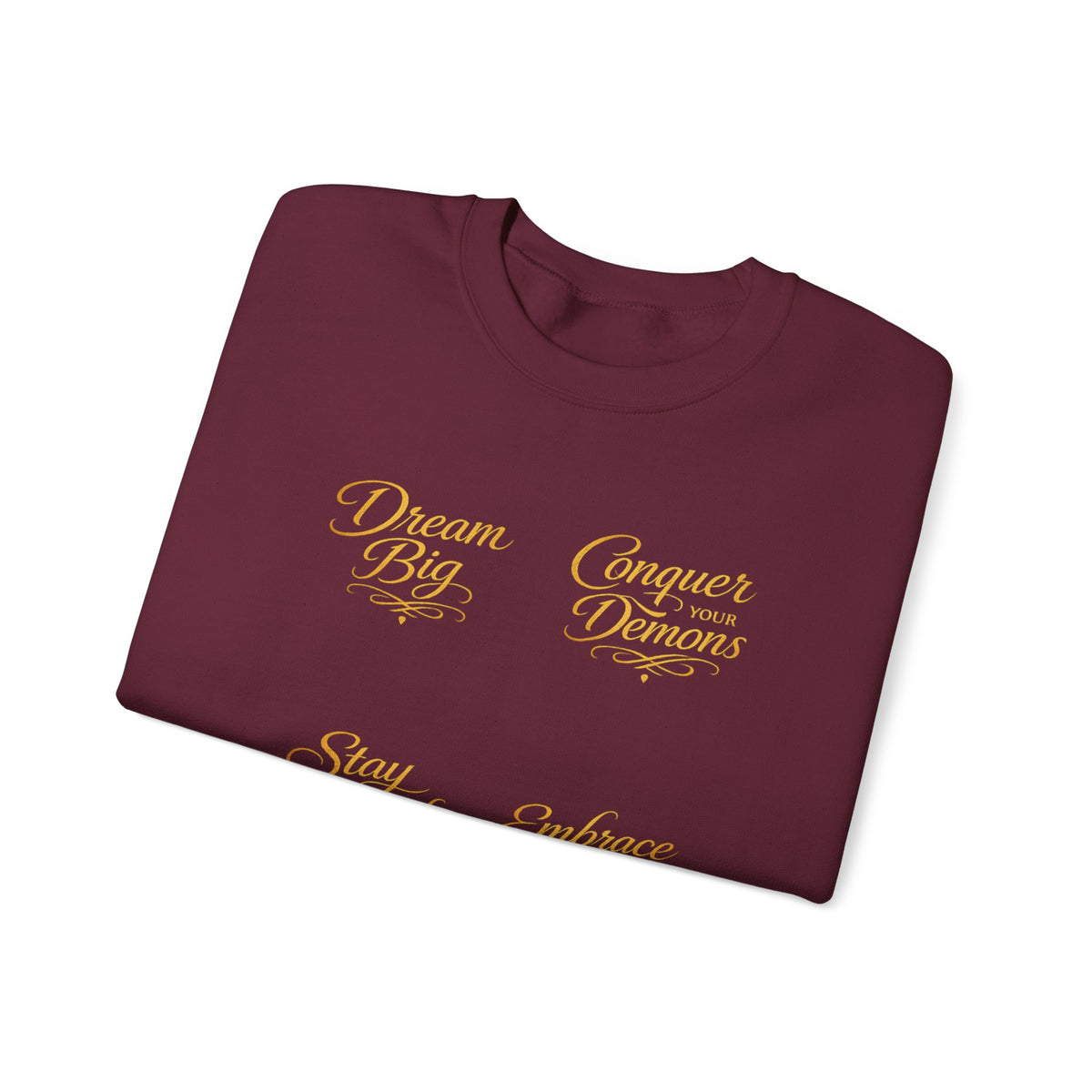 Embrace the Pain Crewneck Sweatshirt — Motivational Graphic Pullover