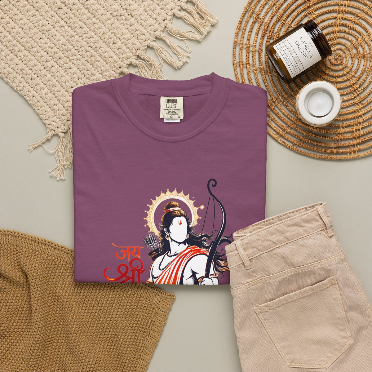 Shri Ram Bow T-Shirt — Jai Shri Ram Devotional Graphic Tee