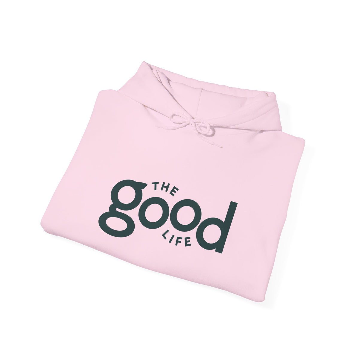 The Good Life Hoodie – Minimal Retro Logo Pullover