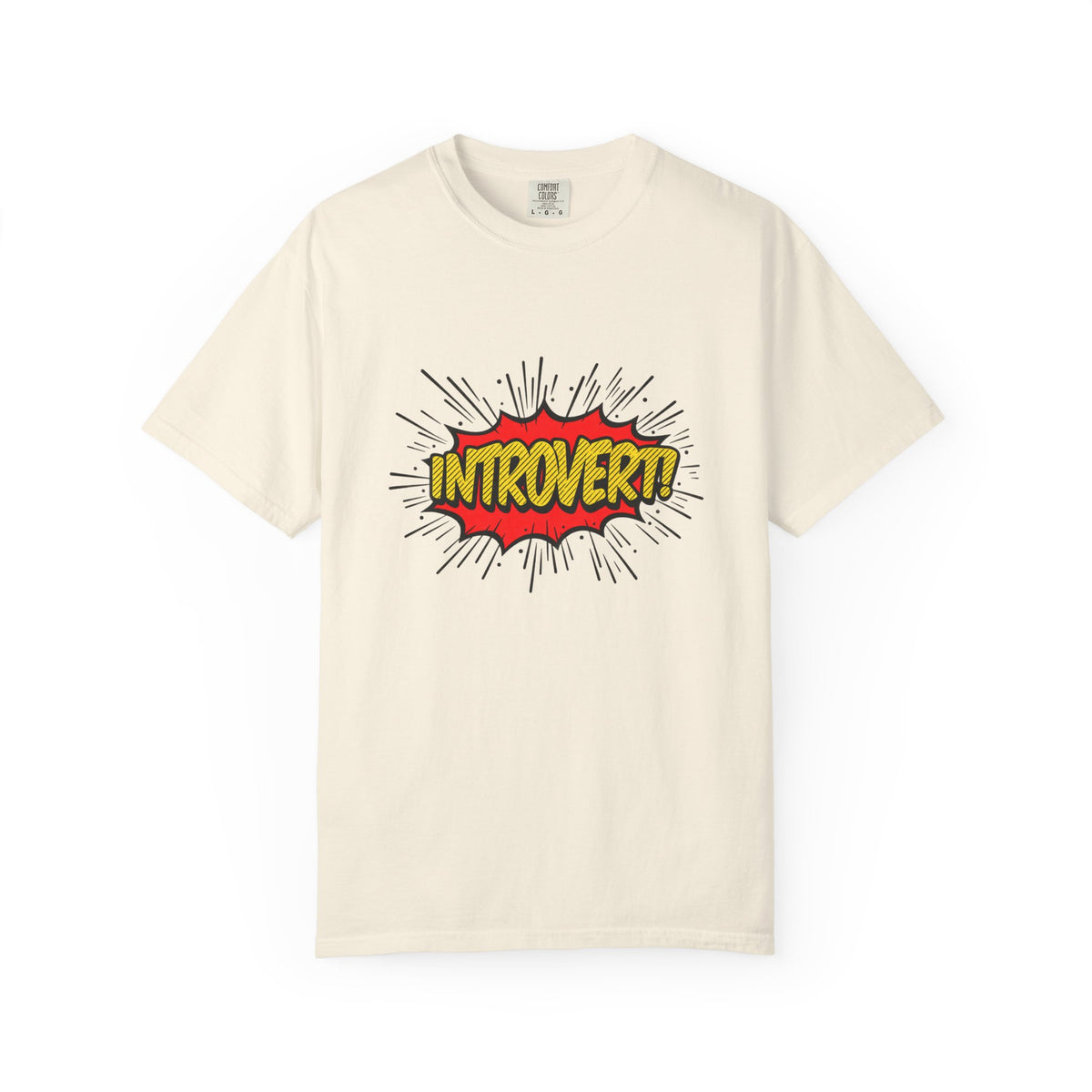 Introvert Comic Pop T-Shirt — Graphic "INTROVERT!" Tee