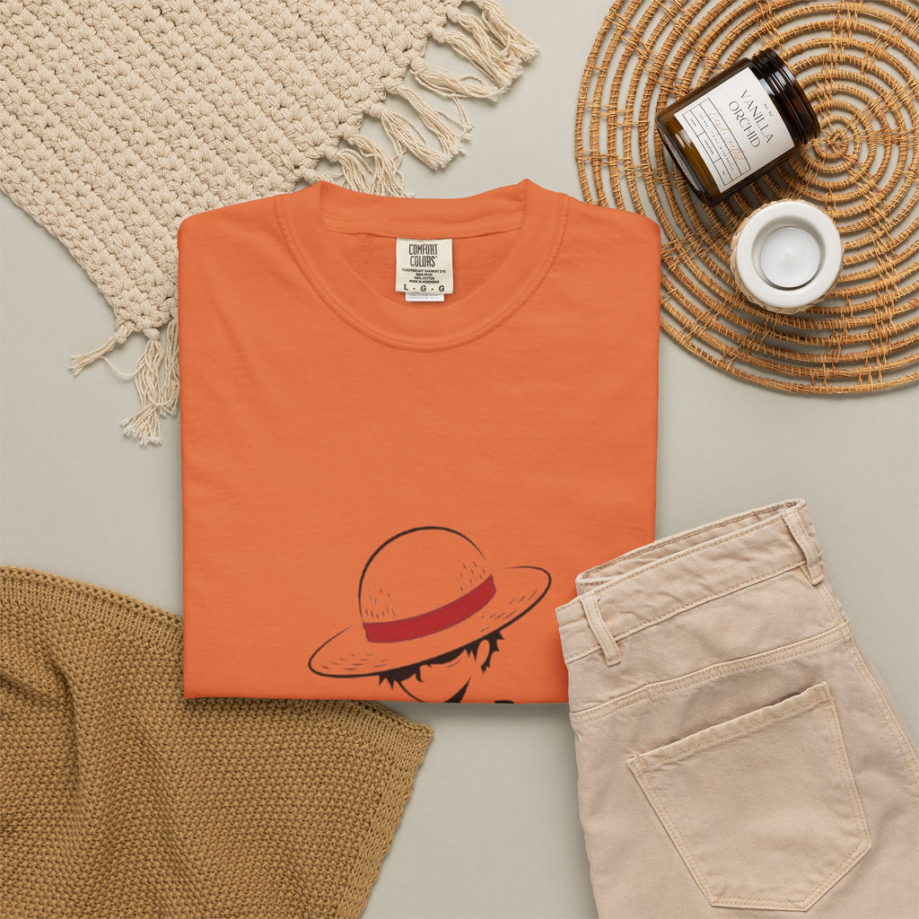 Minimal Straw Hat Silhouette T-Shirt