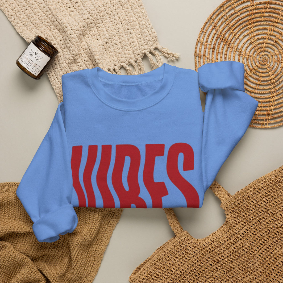 Vibes Distorted Crewneck Sweatshirt