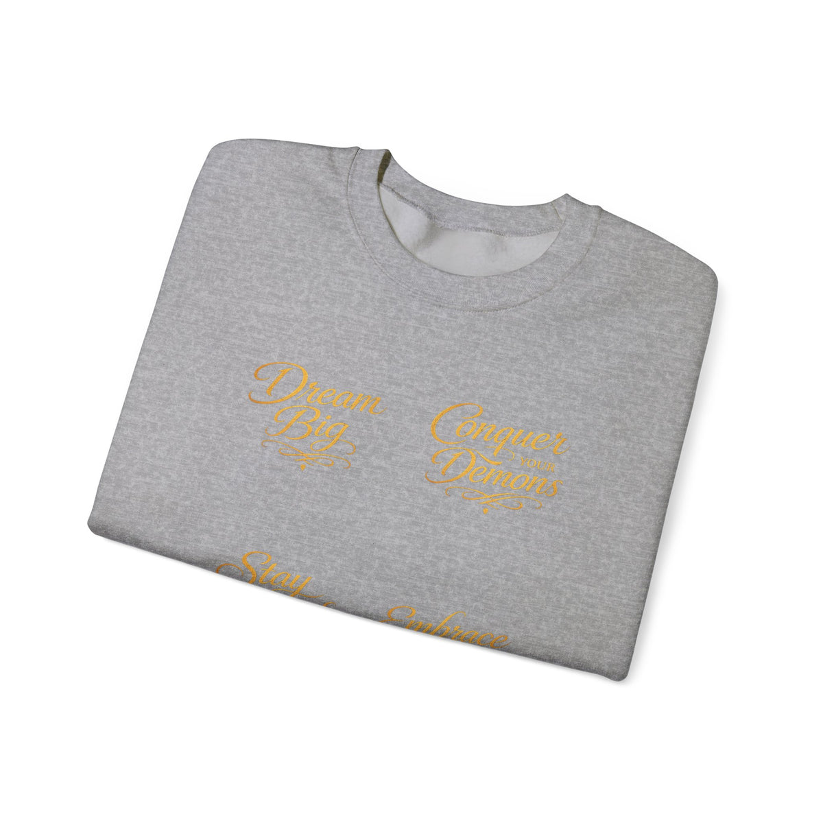 Embrace the Pain Crewneck Sweatshirt — Motivational Graphic Pullover