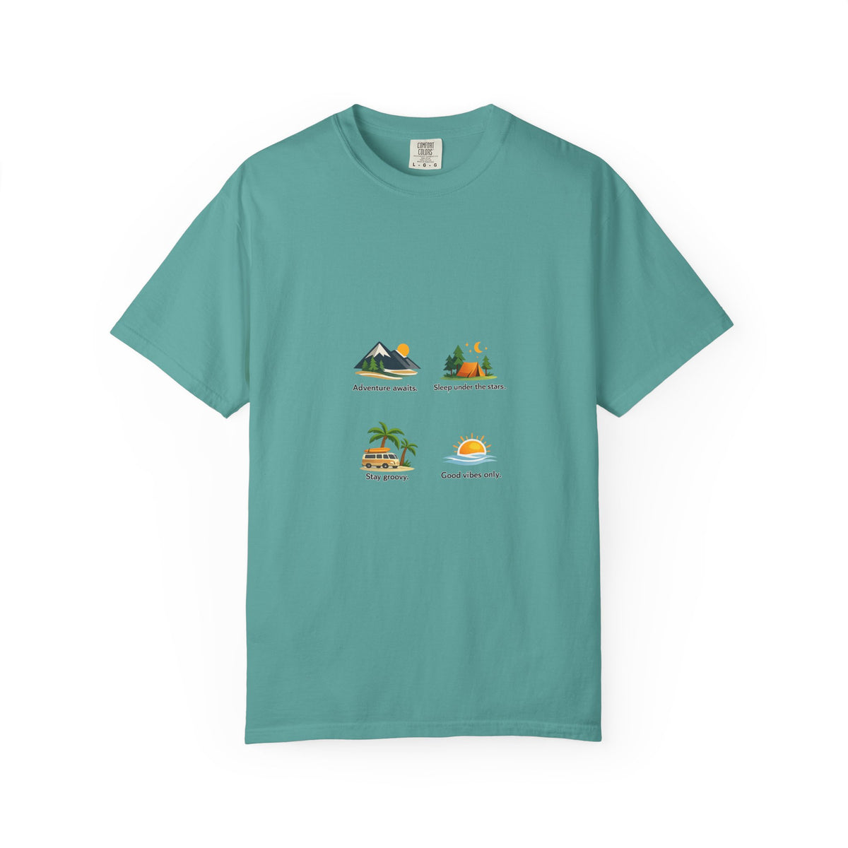 Vintage Surf Van T-Shirt – "Stay Groovy" Retro Beach Tee