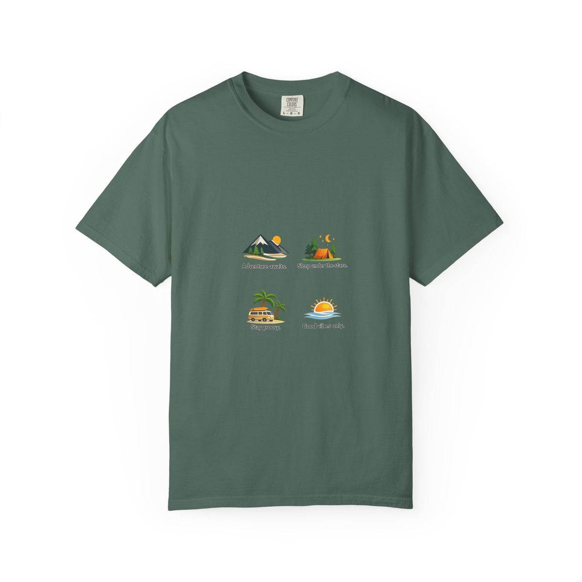 Vintage Surf Van T-Shirt – "Stay Groovy" Retro Beach Tee