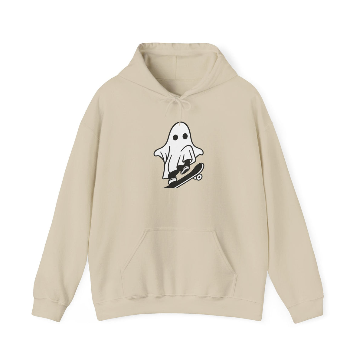 Ghost Skateboard Hoodie — Cute Skateboarding Ghost Graphic Sweatshirt