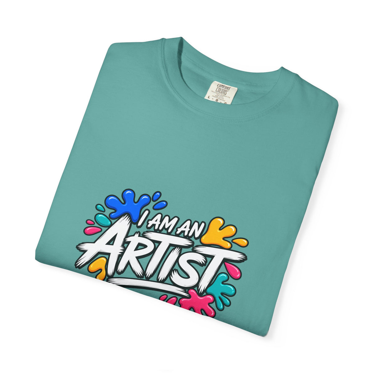 Artist T‑Shirt — "Human Artist" Colorful Paint Splash Graphic Tee