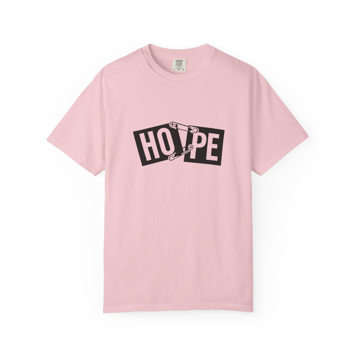 Hope Safety Pin T-Shirt — Graphic 'HOPE' Design