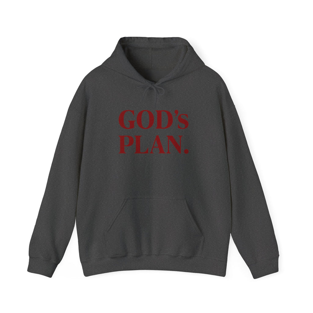 God's Plan Hoodie — Faith-Inspired White Pullover