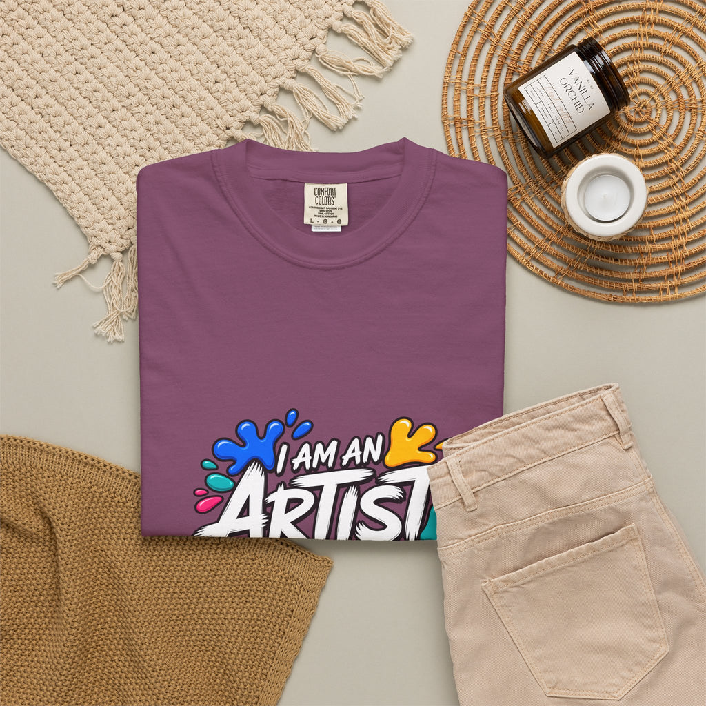 Artist T‑Shirt — "Human Artist" Colorful Paint Splash Graphic Tee