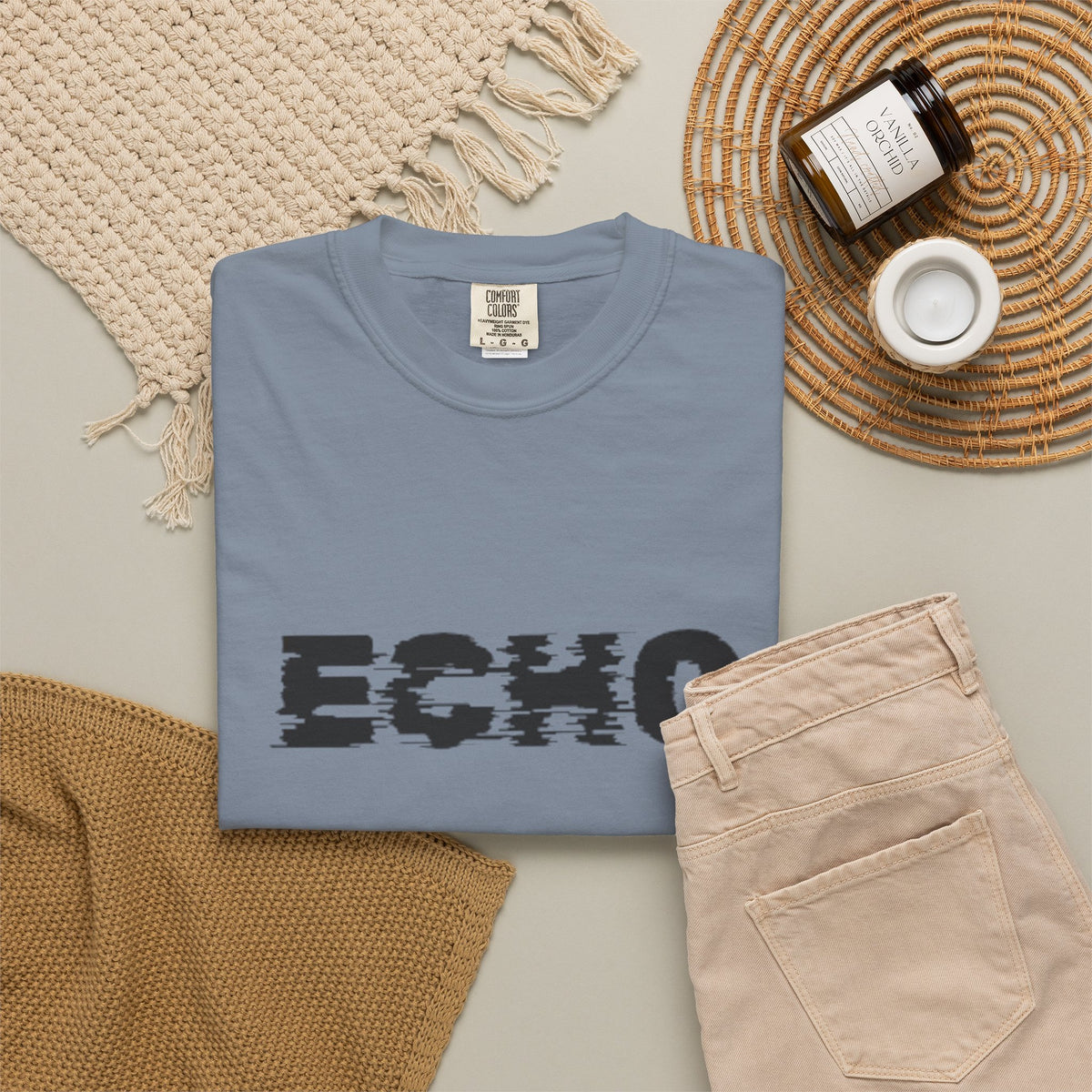 Echo Distorted Logo T-Shirt