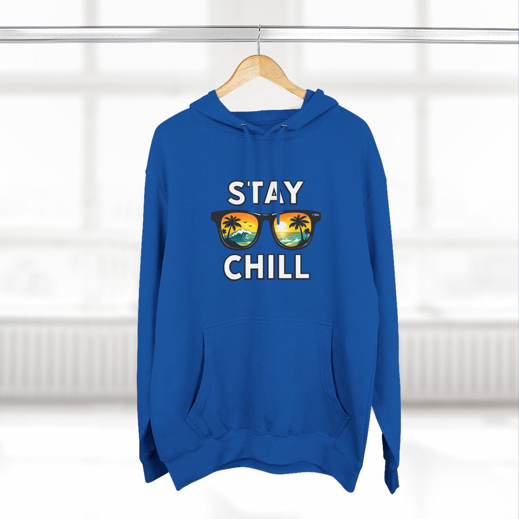 Stay Chill Sunglasses Hoodie — Casual Beach Vibe Pullover