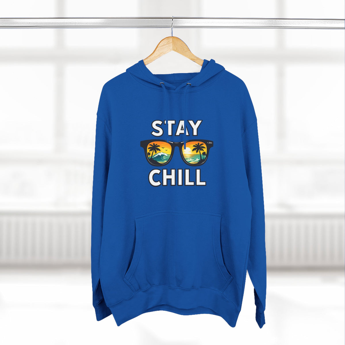 Stay Chill Sunglasses Hoodie — Casual Beach Vibe Pullover