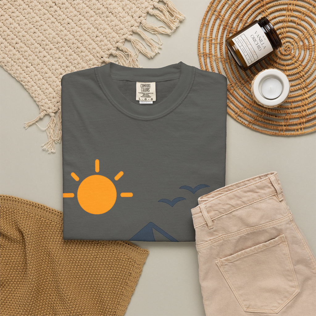 Mountain Sunrise T-Shirt — Scenic Outdoor Graphic Tee