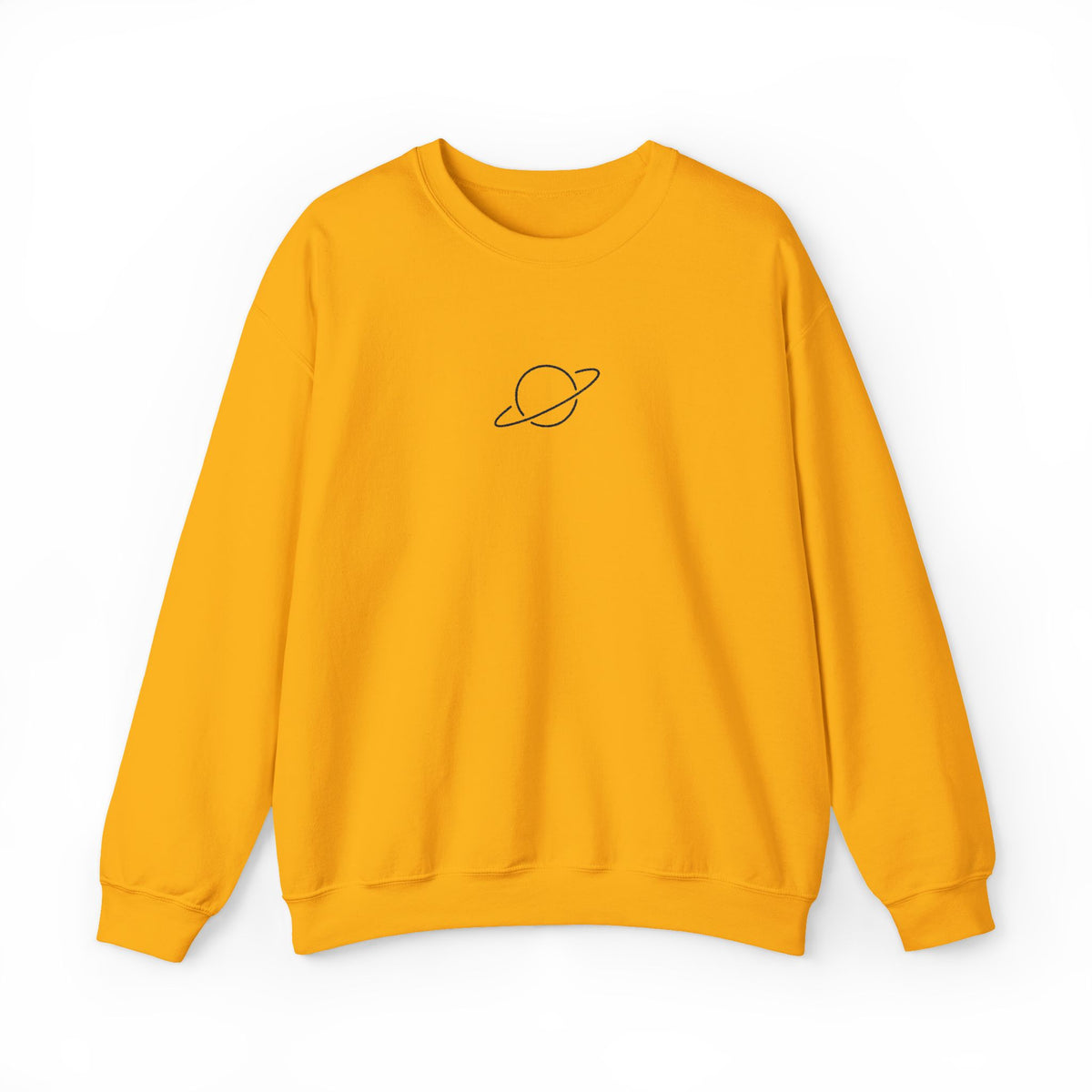 Minimal Planet Crewneck Sweatshirt Embroidered