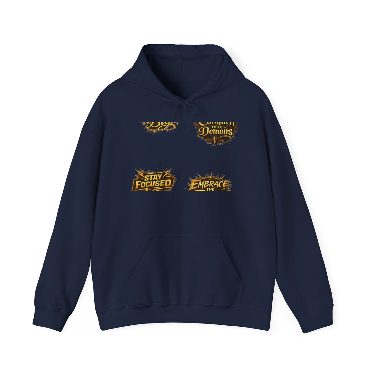 Stay Focused Hoodie — Motivational Graphic Pullover