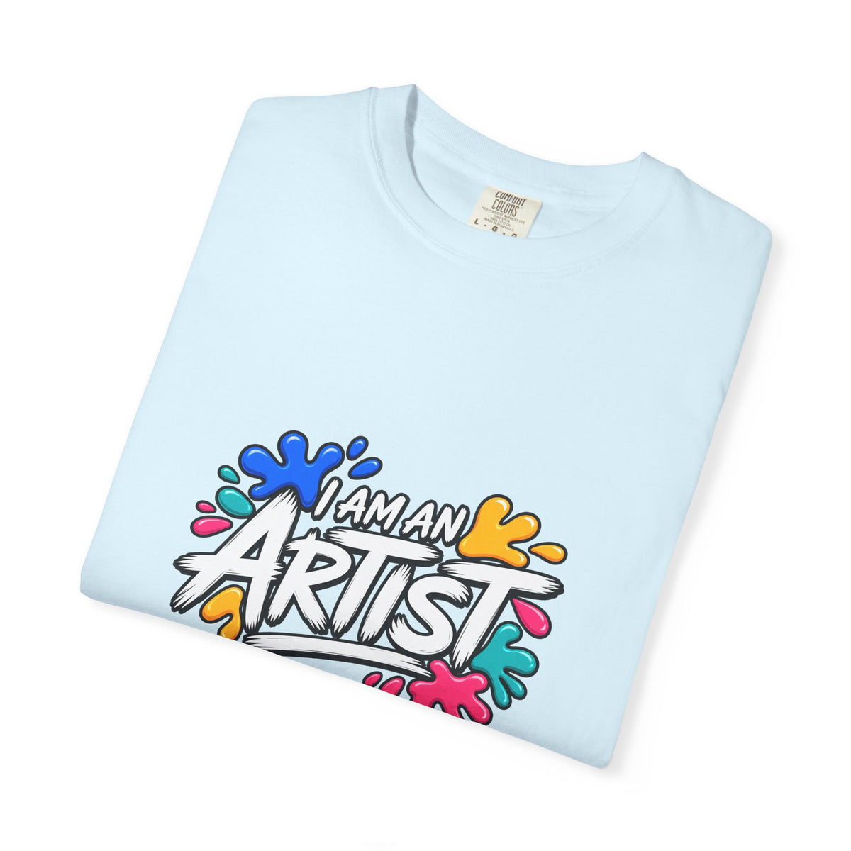 Artist T‑Shirt — "Human Artist" Colorful Paint Splash Graphic Tee