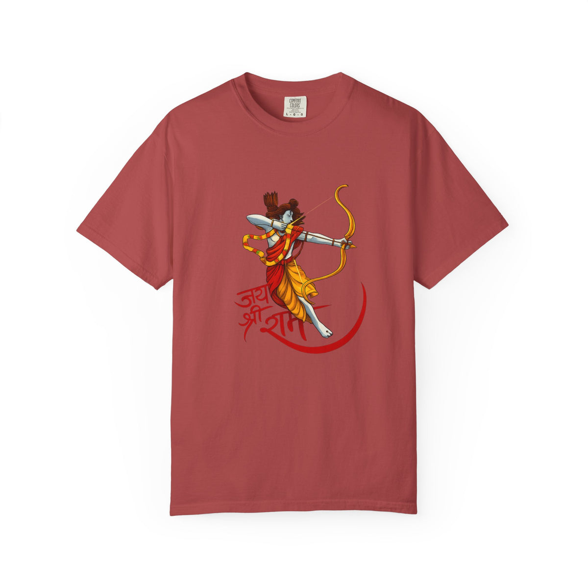 Ram Archer T-Shirt with ‘Jai Shri Ram’ Hindi Script — Hindu Festival & Devotional Tee