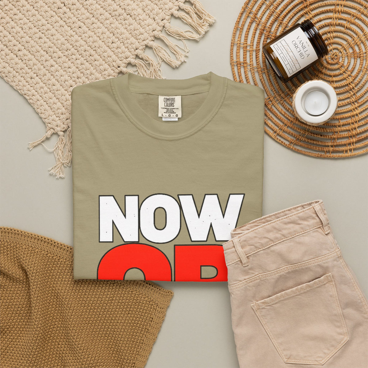 Now Or Never T-Shirt — Motivational Graphic Tee
