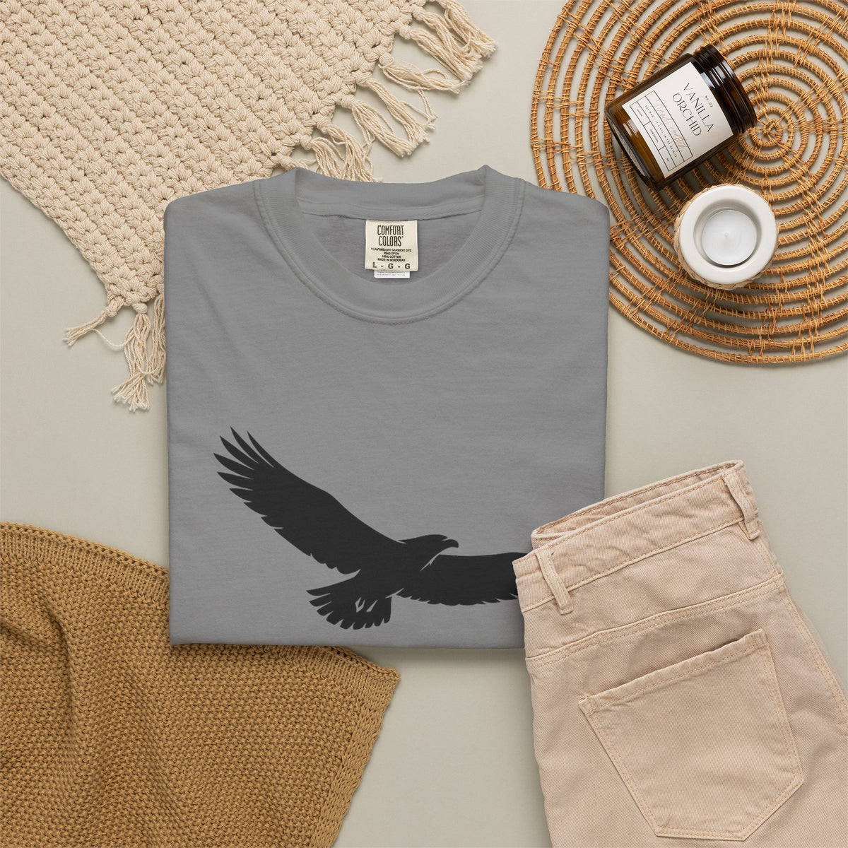 Rise Above Eagle T-Shirt — Inspirational Eagle Graphic Tee