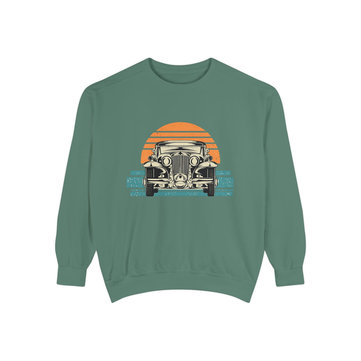 Vintage Car Sunset Sweatshirt