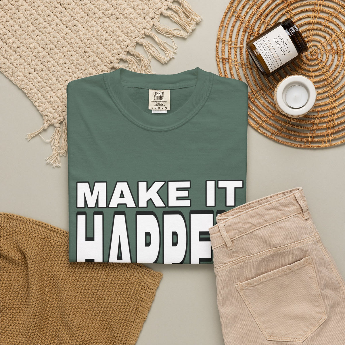 Make It Happen T-Shirt – Motivational Graphic Tee