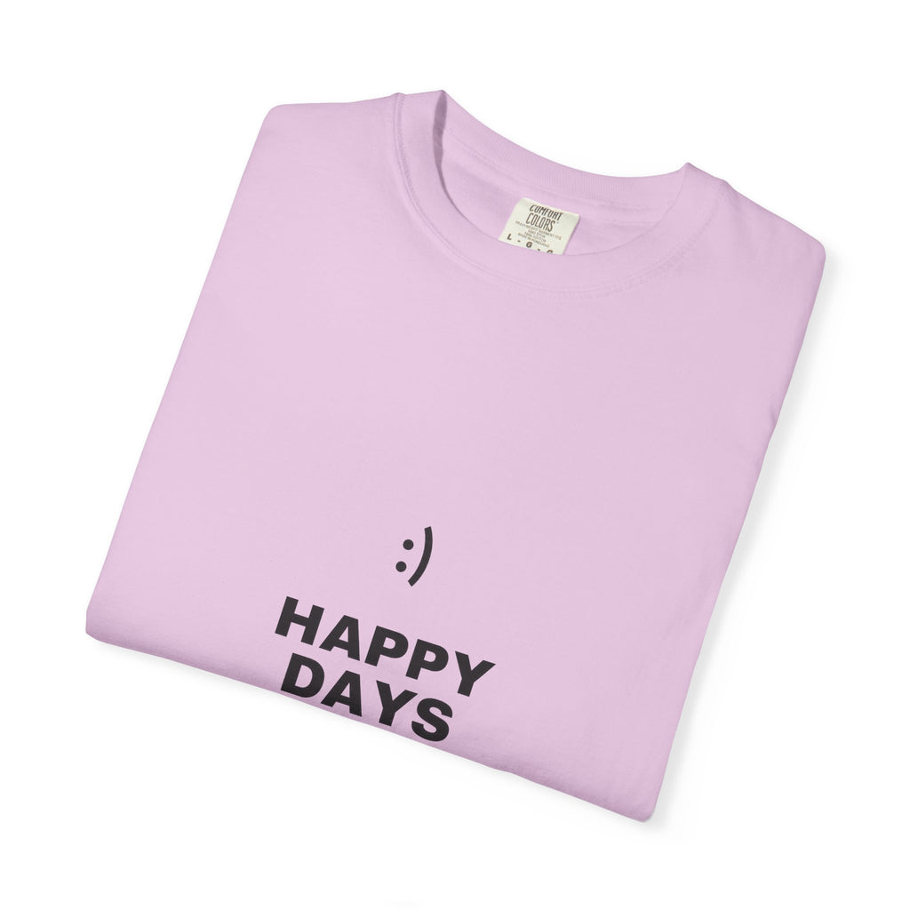 Happy Days T-Shirt — Minimal Smiley Graphic Tee