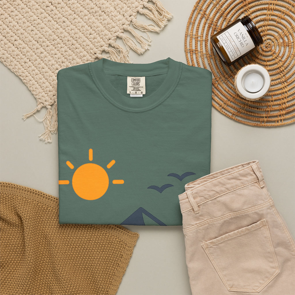 Mountain Sunrise T-Shirt — Scenic Outdoor Graphic Tee