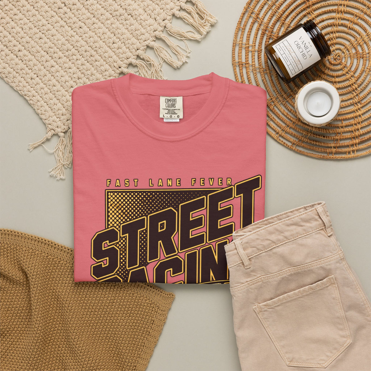 Street Racing Car T-Shirt — Retro Drift Racing Graphic Tee