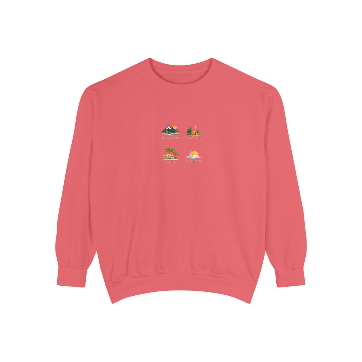 Good Vibes Only Sweatshirt — Sunrise Graphic Cozy Pullover