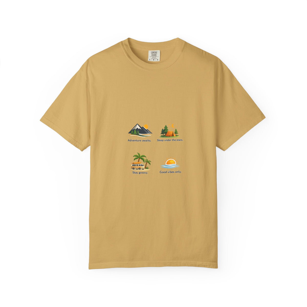 Vintage Surf Van T-Shirt – "Stay Groovy" Retro Beach Tee