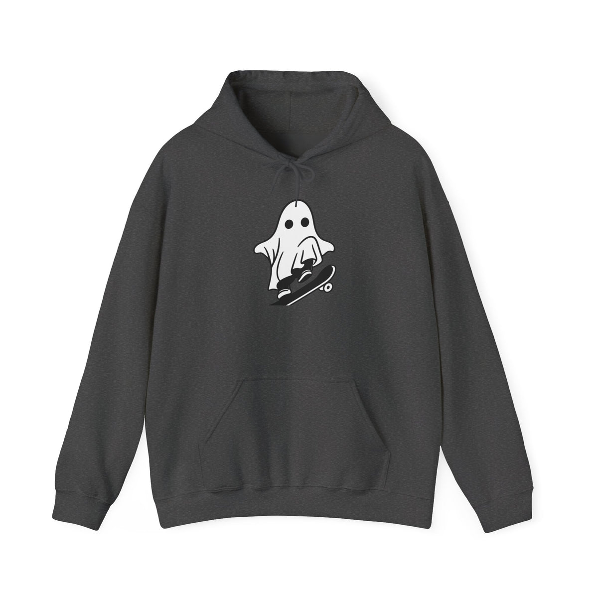 Ghost Skateboard Hoodie — Cute Skateboarding Ghost Graphic Sweatshirt