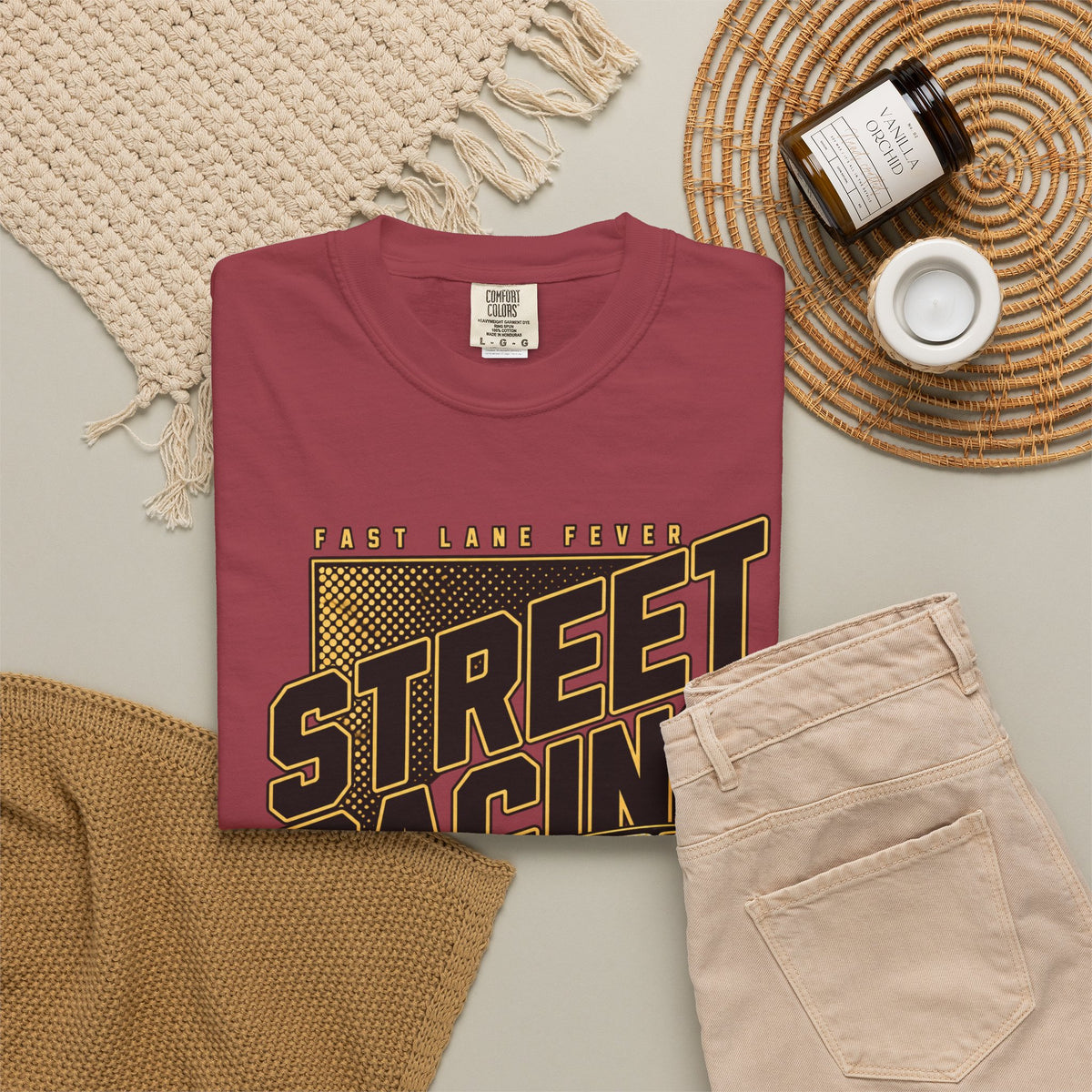 Street Racing Car T-Shirt — Retro Drift Racing Graphic Tee