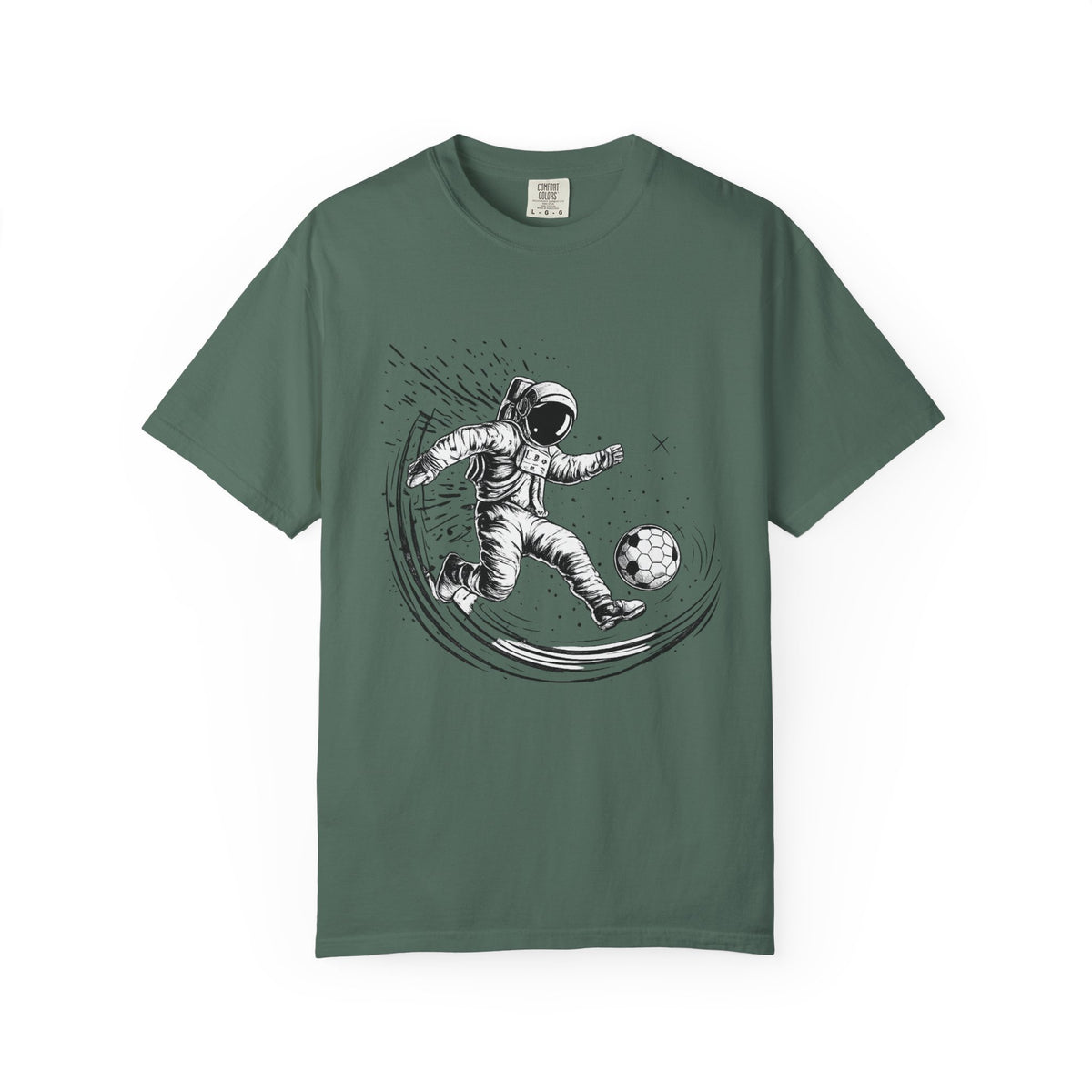 Astronaut Soccer T-Shirt — Space Football Graphic Tee