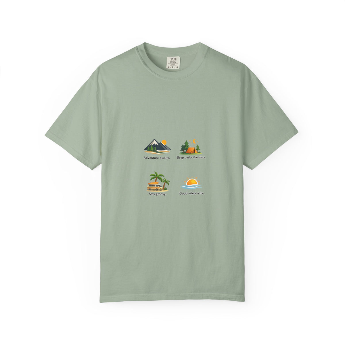 Vintage Surf Van T-Shirt – "Stay Groovy" Retro Beach Tee