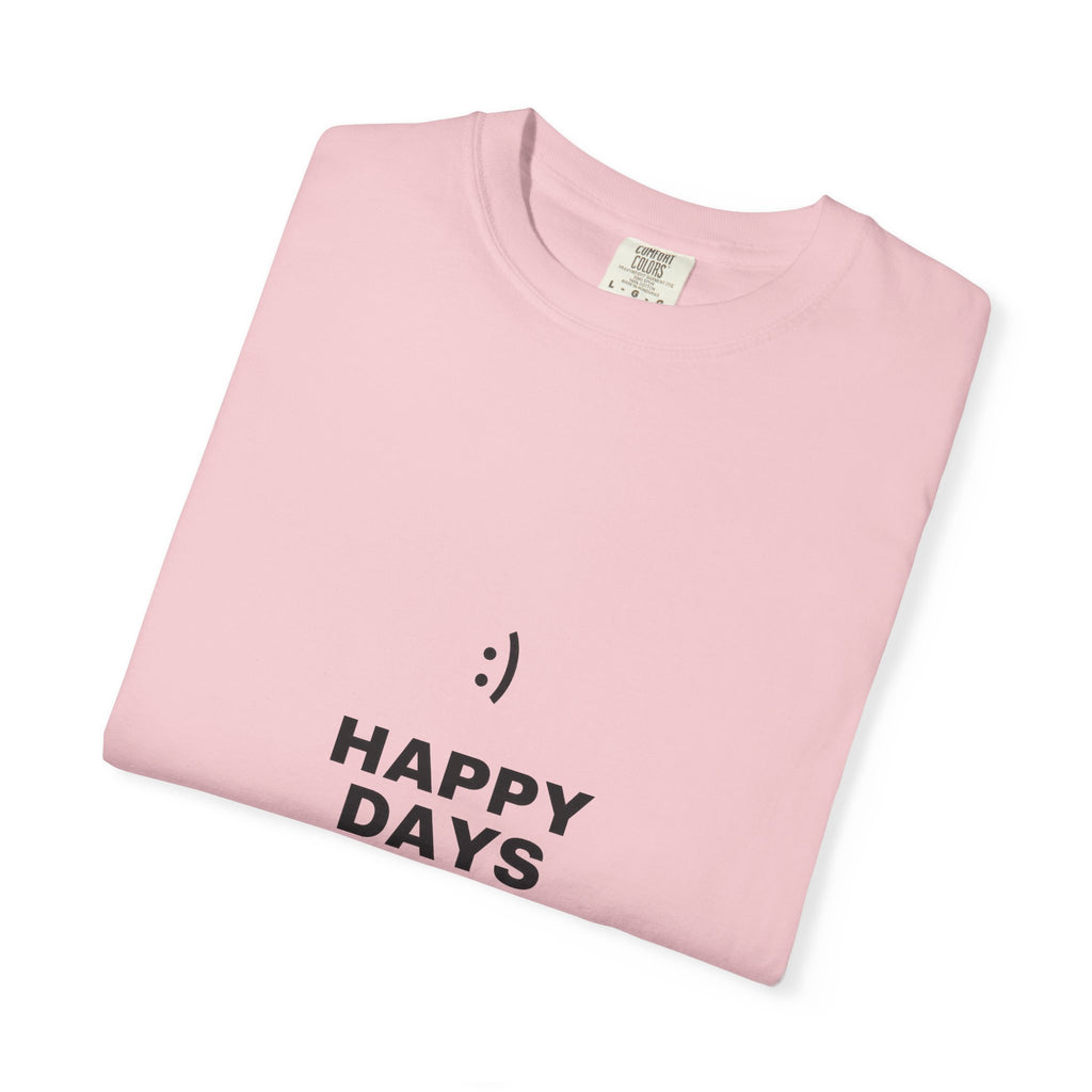 Happy Days T-Shirt — Minimal Smiley Graphic Tee