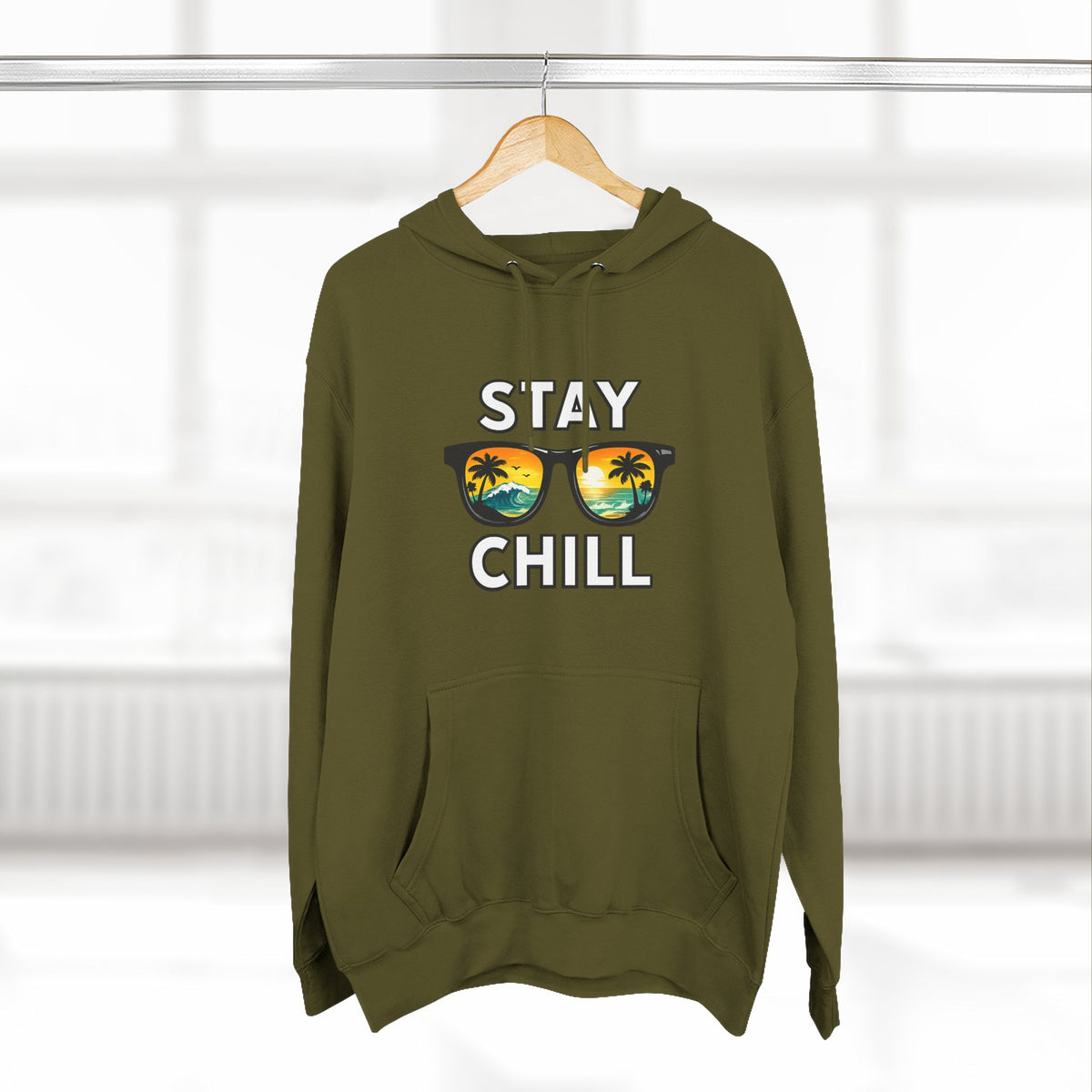 Stay Chill Sunglasses Hoodie — Casual Beach Vibe Pullover
