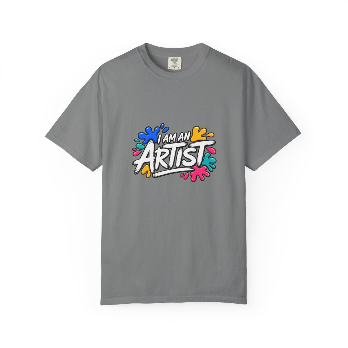 Artist T‑Shirt — "Human Artist" Colorful Paint Splash Graphic Tee