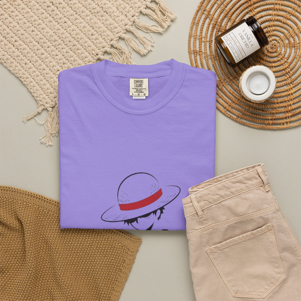 Minimal Straw Hat Silhouette T-Shirt