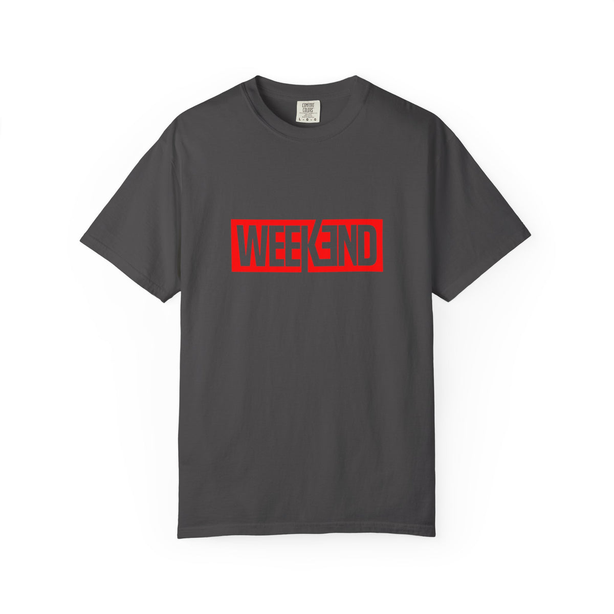 Weekend Box Logo T-Shirt — Retro Red Graphic Tee