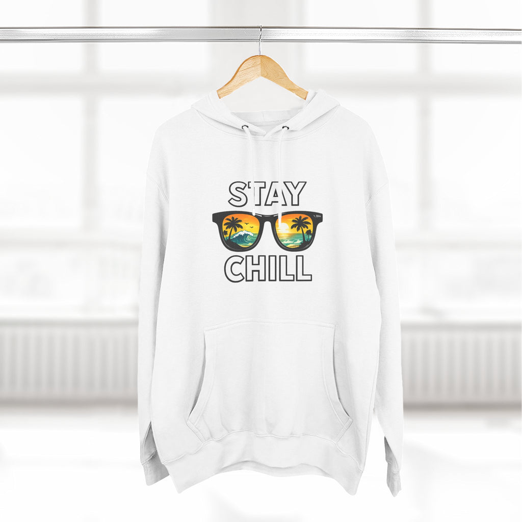 Stay Chill Sunglasses Hoodie — Casual Beach Vibe Pullover