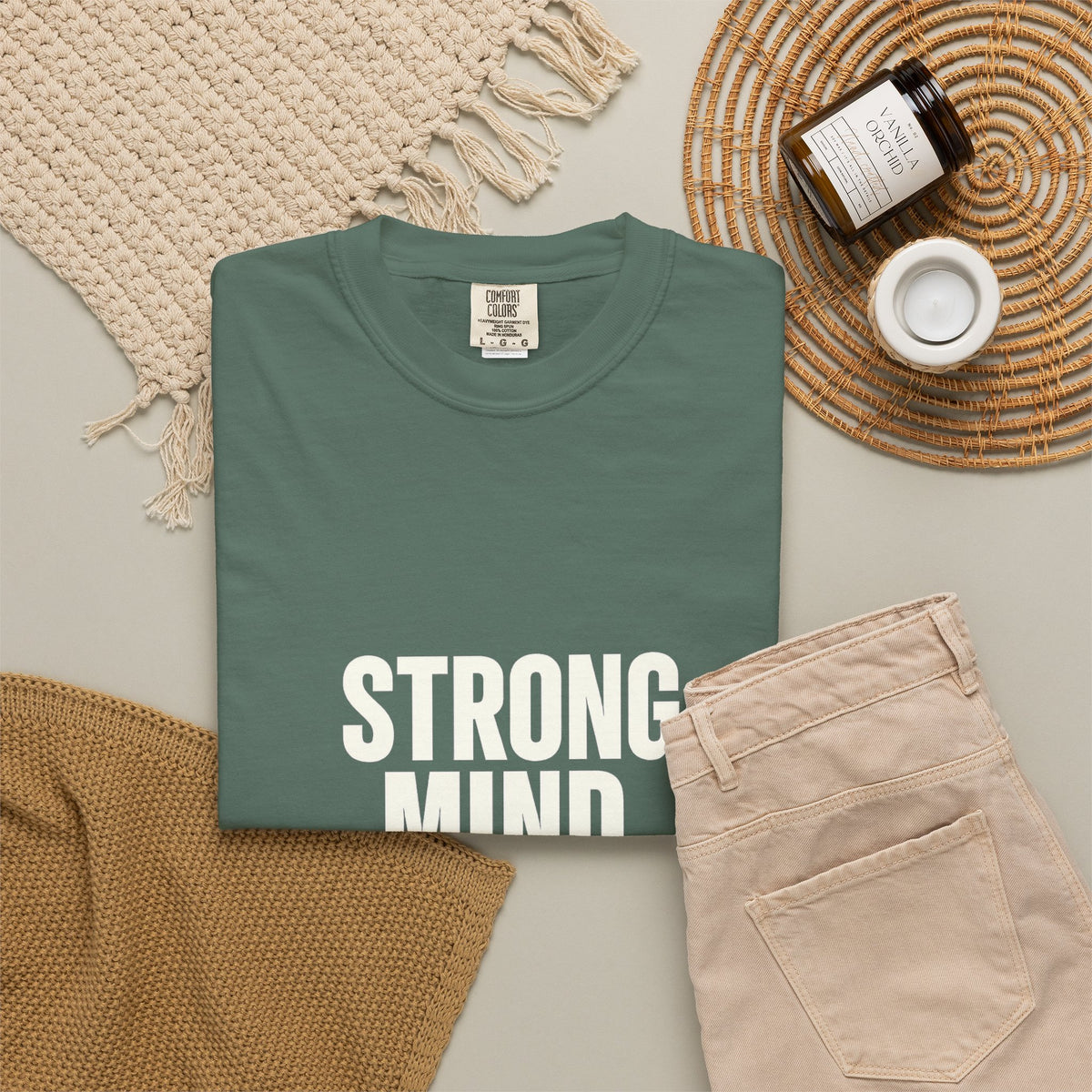 Strong Mind Strong Life Tee — Motivational Graphic T-Shirt