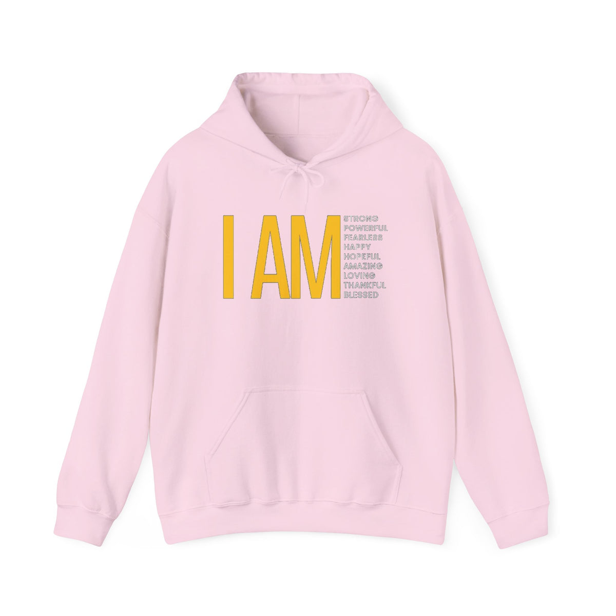 I AM Affirmation Hoodie — Inspirational Self-Love Sweatshirt
