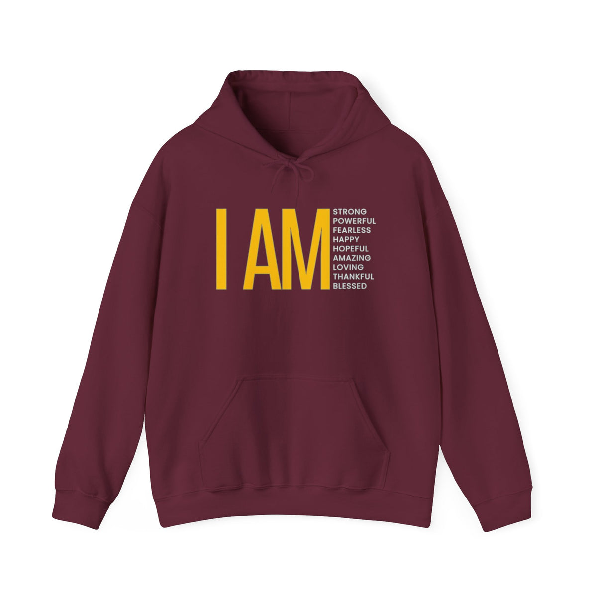 I AM Affirmation Hoodie — Inspirational Self-Love Sweatshirt