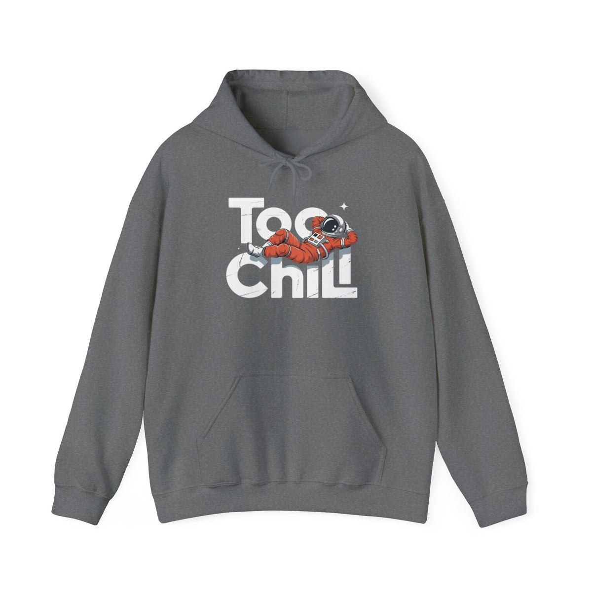Too Chill Astronaut Hoodie — Retro Space Graphic Pullover