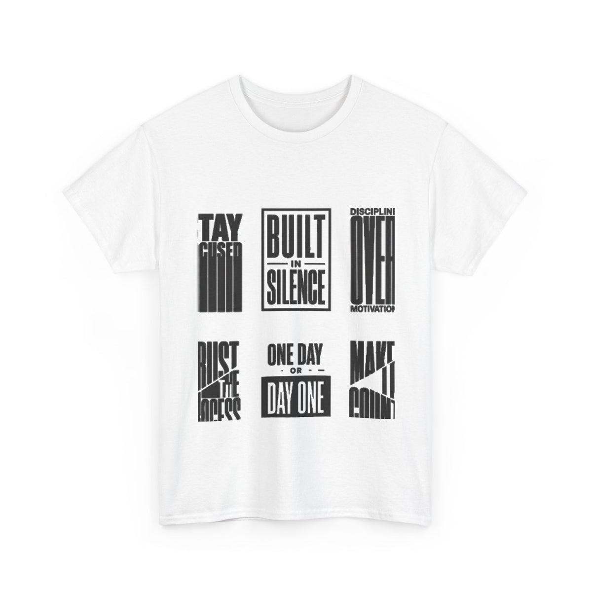 Stay Focused Tee — Motivational Graphic T‑Shirt
