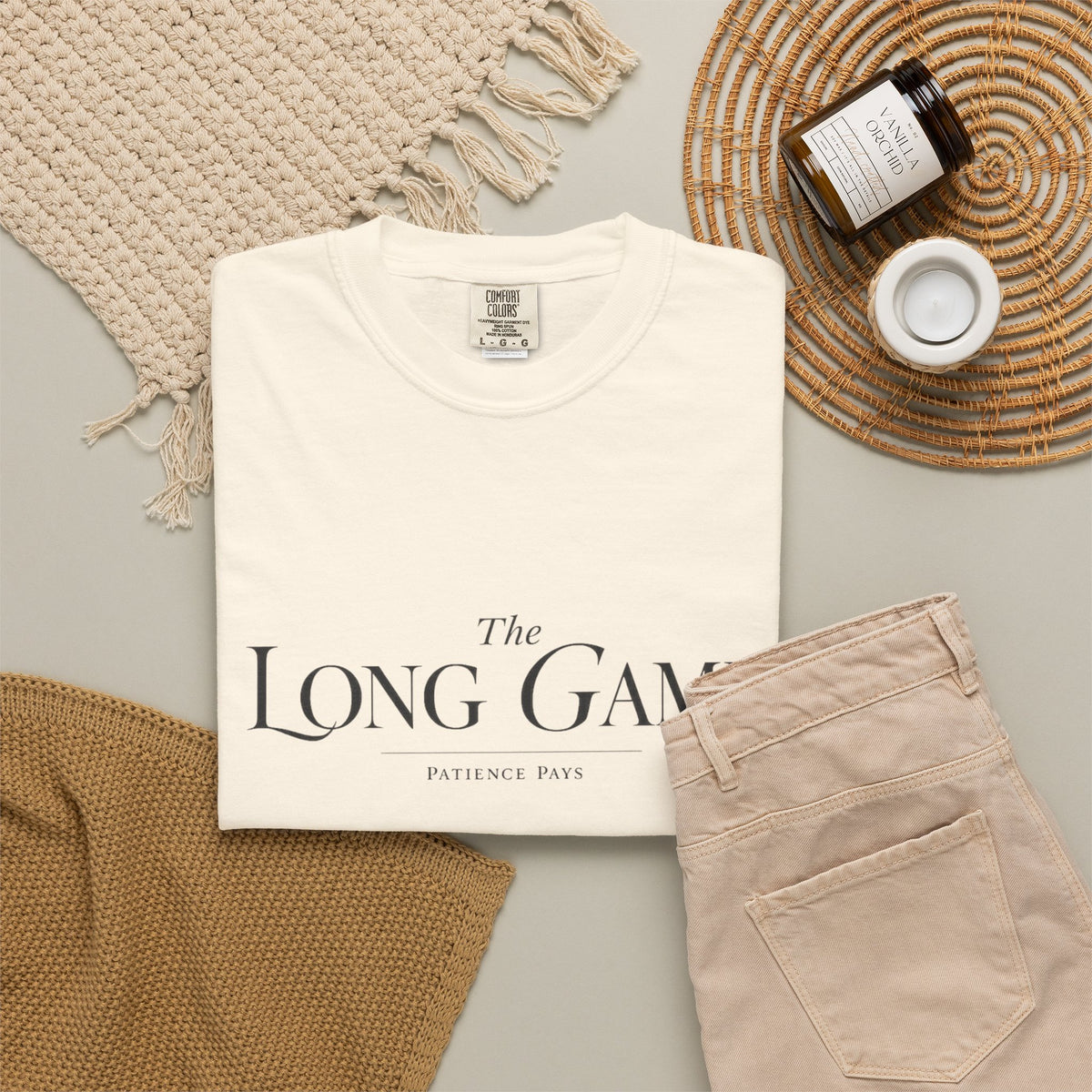 The Long Game T-Shirt — Minimalist Script Tee