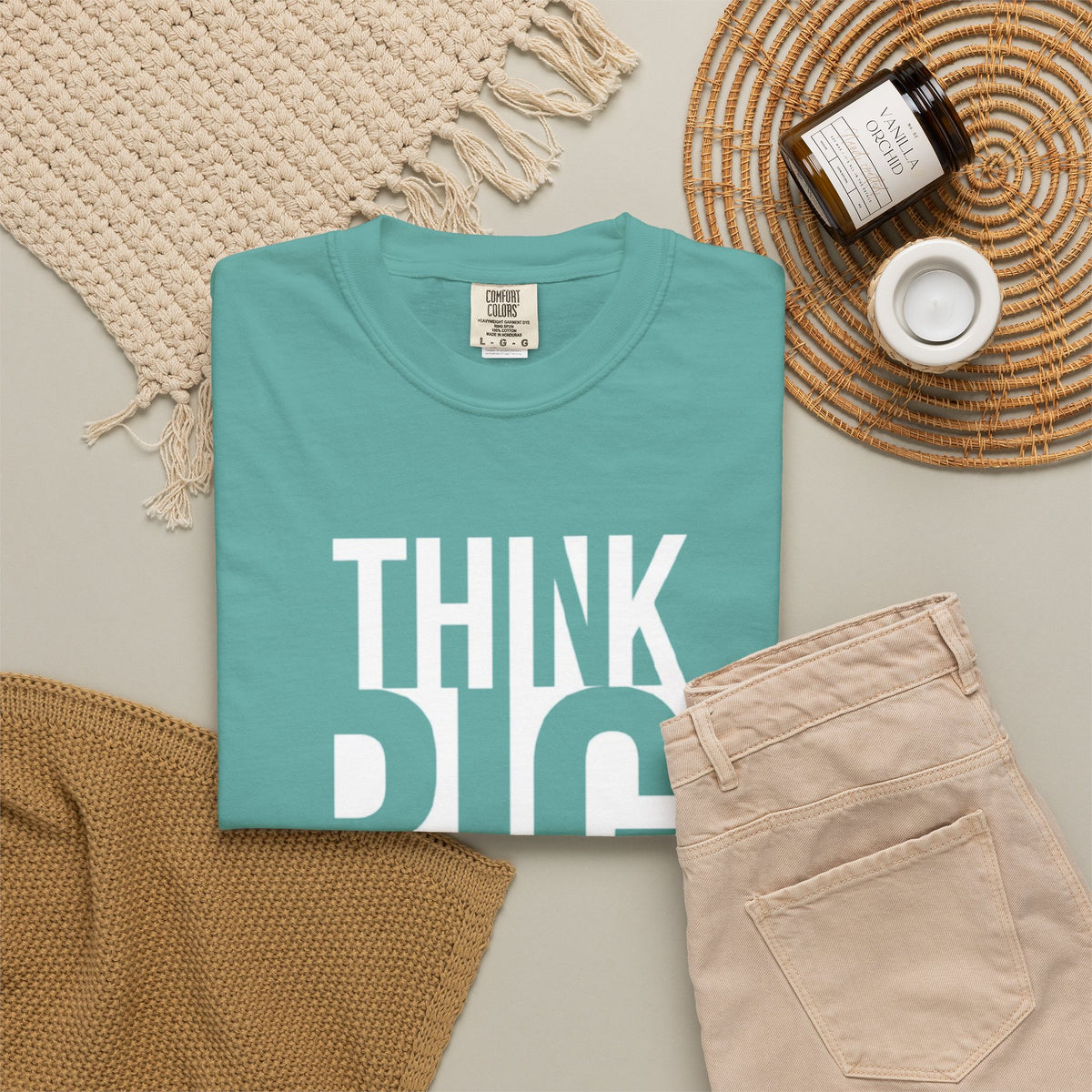 Think Big Graphic T-Shirt — Motivational Typography Tee